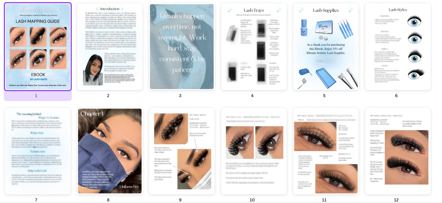 Lash Mapping Guide - EBOOK